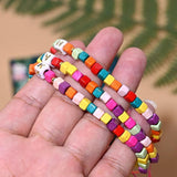 Colorful Initial Anklet Bracelet for Women Adjustable Leg Chain Beach Jewelry