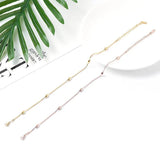 Stainless Steel Beads Anklets for Women - Adjustable Foot Chain Bracelet Anklet