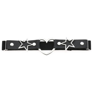 Punk Heart Leg Strap Belt Star Thigh Harness Girls Goth Cosplay Accessories