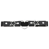 Punk Heart Leg Strap Belt Star Thigh Harness Girls Goth Cosplay Accessories