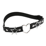 Punk Heart Leg Strap Belt Star Thigh Harness Girls Goth Cosplay Accessories