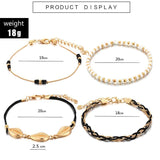 Colorful Beaded Anklets for Women Charms Shell