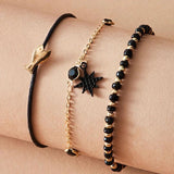 Colorful Rope Star Crystal Stone Tassel Anklet for Women
