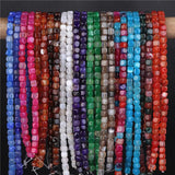 Multicolor Agat Loose Beads 6-8mm 15 Inches