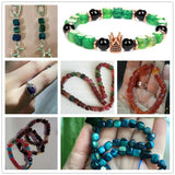 Multicolor Agat Loose Beads 6-8mm 15 Inches