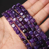 Multicolor Agat Loose Beads 6-8mm 15 Inches