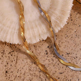 Women's Two-Strand Blade Chain Anklet
