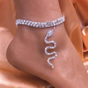 Rhinestone Anklet Foot Chain Bracelet Wedding Party Beach Jewelry