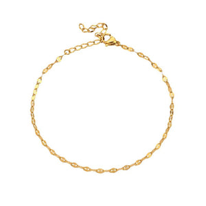 Stainless Steel Snake Chain Anklets for Women Boho Ankle Bracelet