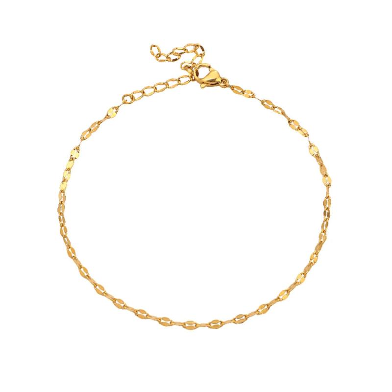 Stainless Steel Snake Chain Anklets for Women Boho Ankle Bracelet