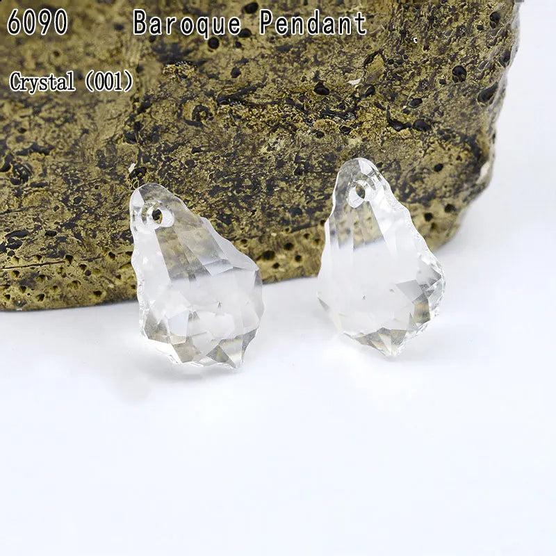 Austrian 6090 Baroque Pendant Rhinestone Beads for DIY Jewelry Making