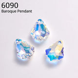 Austrian 6090 Baroque Pendant Rhinestone Beads for DIY Jewelry Making