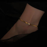 European American Anklet Stainless Steel Ankle Accessories Women's Jewelry