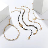 Summer Shell Scallop Beaded Anklets for Women Chain Rope Jewelry 8007