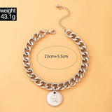 Punk Thick Chain Anklets for Women Girls Adjustable Bohemian Jewelry