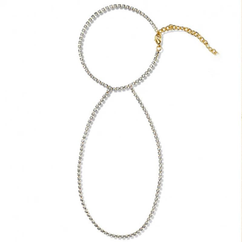 Stonefans Rhinestone Anklet Bracelet for Women