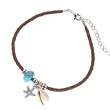 BOHO Leather Anklets for Women Girls Foot Jewelry Beach Bracelet Anklet