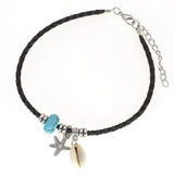 BOHO Leather Anklets for Women Girls Foot Jewelry Beach Bracelet Anklet