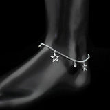 Bohemia CZ Silver Plated Anklet Rhinestone Anklets Bracelet Silver Foot Chain