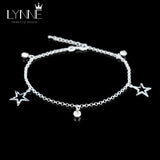 Bohemia CZ Silver Plated Anklet Rhinestone Anklets Bracelet Silver Foot Chain