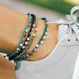 Hand-woven Copper Pendant Anklet Gift