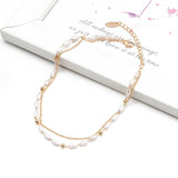 Boho Pearl Beads Anklet Shell Charm Women Summer Beach Jewelry