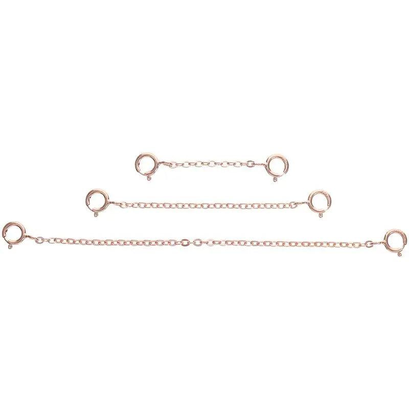 3pcs DIY Extender Chains Bracelets Making Chains Jewelry DIY Chains Material