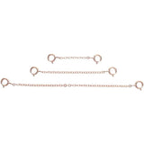 3pcs DIY Extender Chains Bracelets Making Chains Jewelry DIY Chains Material