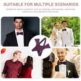 Bow Tie Charm for Male Shirt Collar - Wedding Costume Accessory