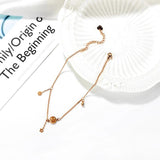 Smiley Face Stainless Steel Anklet for Summer