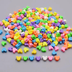 8mm Mickey Mouse Polymer Clay Beads DIY Jewelry Findings