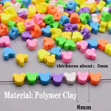 8mm Mickey Mouse Polymer Clay Beads DIY Jewelry Findings
