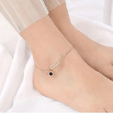 Stainless Steel Roman Numeral Anklet, Foot Jewelry for Women
