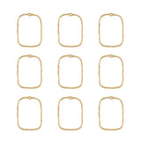 10pcs Alloy Open Back Bezel Pendants for DIY Resin Jewelry