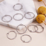10pcs Alloy Open Back Bezel Pendants for DIY Resin Jewelry