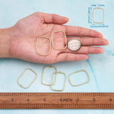 10pcs Alloy Open Back Bezel Pendants for DIY Resin Jewelry