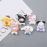10Pcs Resin Rabbit Cat Dog Pendant DIY Jewelry Making Charms