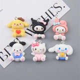 10Pcs Resin Rabbit Cat Dog Pendant DIY Jewelry Making Charms