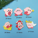 10pcs Anime Pig Alloy Pendant Enamel Charm DIY Jewelry Making
