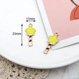 10pcs Anime Pig Alloy Pendant Enamel Charm DIY Jewelry Making