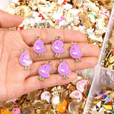 20Pcs 14*20mm Chicken Pendant Enameled Charms for DIY Earrings Keychain