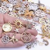 Goth Celestial Charm Pendant for Jewelry Making
