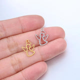 5pcs/Lot Stainless Steel Angel Pendant for DIY Jewelry Making
