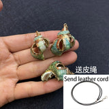 Shell Gilded Conch Pendant DIY Necklace Earrings Charm