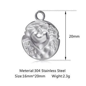 3pcs Stainless Steel Tree Sunflower Charms DIY Jewelry Making