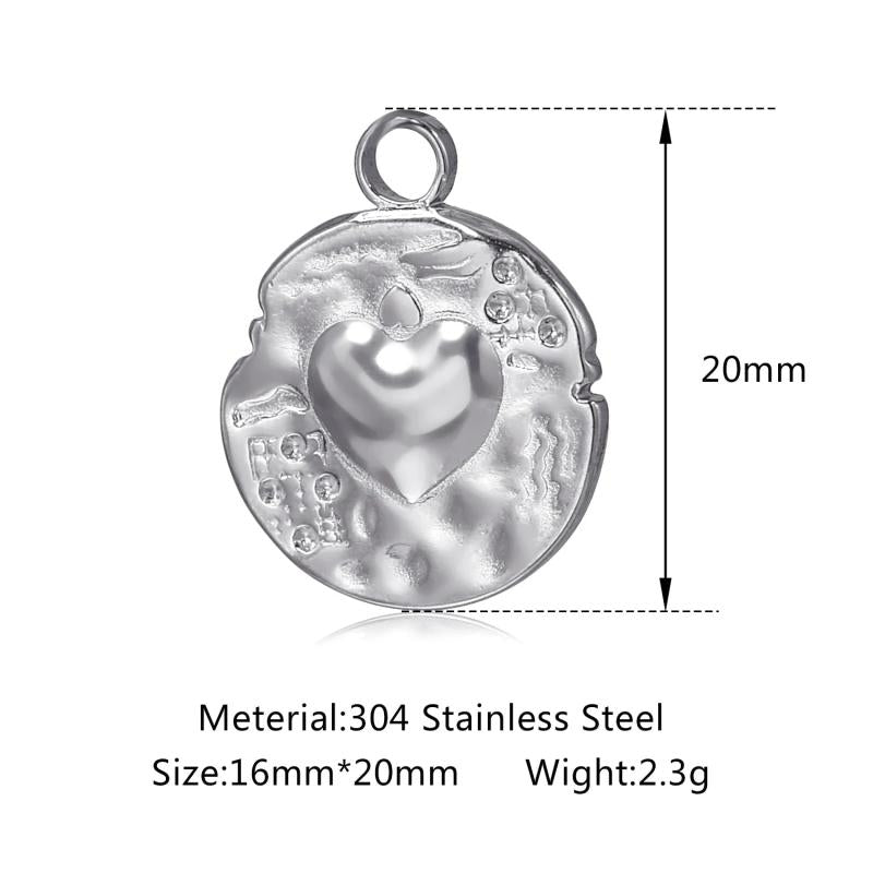 3pcs Stainless Steel Tree Sunflower Charms DIY Jewelry Making