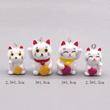 Lucky Cat Charms DIY Crafts Love Heart 3D Animal Pendant