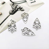 25pcs Geometric Pattern Charms Triangle Pendants DIY Jewelry Accessories