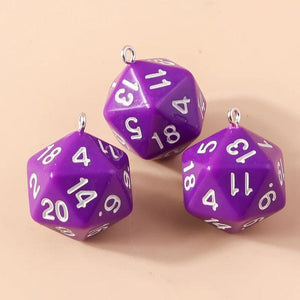 5pcs Colorful Acrylic Dice Multi-faceted Digital Game Props