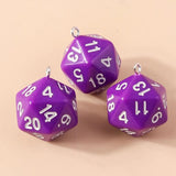 5pcs Colorful Acrylic Dice Multi-faceted Digital Game Props